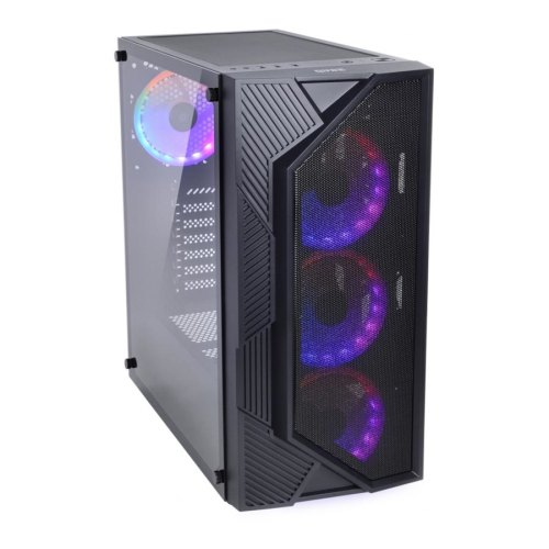 Корпус QUBE Strike Black (STRIKE_F5NU3) + набір кабелів для блока живлення QUBE Black-Orangе в подарунок!