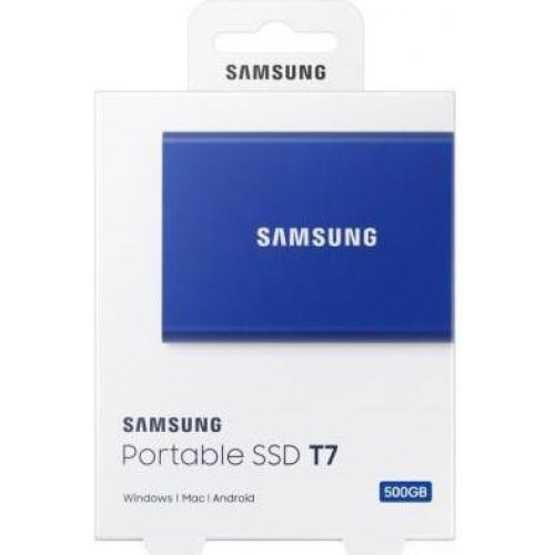 Зовнішній жорсткий диск Samsung T7 500 GB Indigo Blue (MU-PC500H/WW)