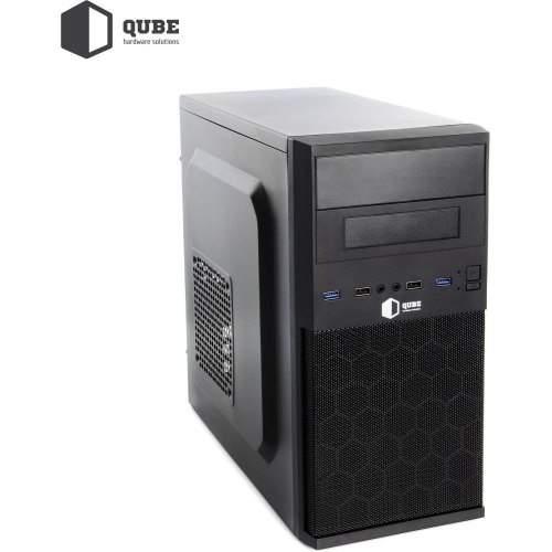 Корпус QUBE QB07M 400W (QB07M_MN4U3) 400Вт, Mini-ITX, MicroATX