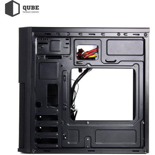 Корпус QUBE QB07M 400W (QB07M_MN4U3) 400Вт, Mini-ITX, MicroATX