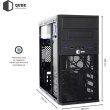 Корпус QUBE QB07M 400W (QB07M_MN4U3) 400Вт, Mini-ITX, MicroATX