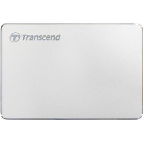 Зовнішній жорсткий диск 1TB Transcend StoreJet 25C3S (TS1TSJ25C3S) 2.5 USB Type-C Silver