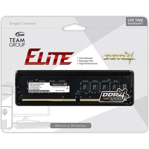 Модуль пам'яті DDR4 16GB 3200MHz Team Elite (TED416G3200C2201)