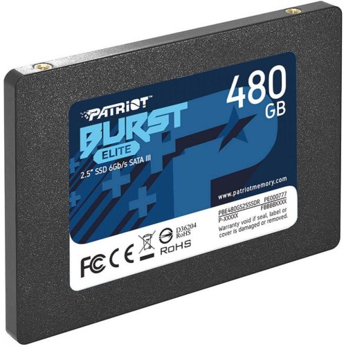 Накопичувач SSD 2.5 Patriot Burst Elite 480GB SATAIII TLC (PBE480GS25SSDR)