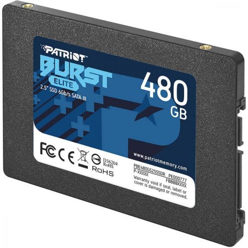 Накопичувач SSD 2.5 Patriot Burst Elite 480GB SATAIII TLC (PBE480GS25SSDR)