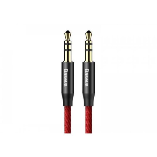 Аудiо-кабель AUX Baseus Yiven Audio Cable M30 1M Red/Black