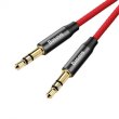 Аудiо-кабель AUX Baseus Yiven Audio Cable M30 1M Red/Black