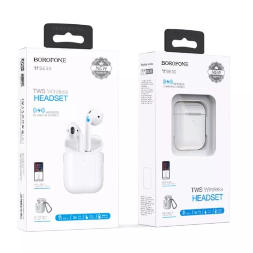 Навушники bluetooth TWS BOROFONE BE30 Plus Original series, White