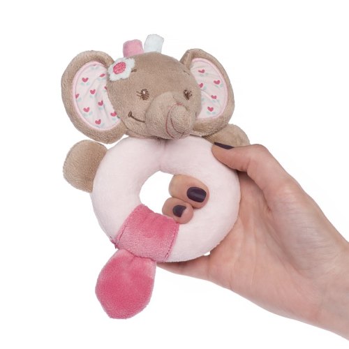 Nattou Брязкальце-кільце слоник Розі