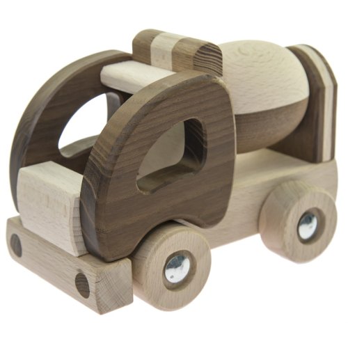 goki Машинка дерев'яна Бетонозмішувач (натуральний)