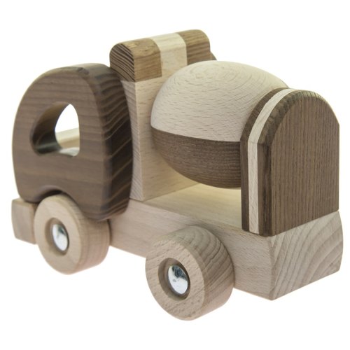 goki Машинка дерев'яна Бетонозмішувач (натуральний)