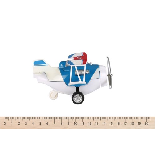 Same Toy Літак металевий інерційний Aircraft зі світлом і звуком (синій)