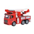 Same Toy Машинка інерційна Truck Пожежна машина з підйомним краном із світлом і звуком