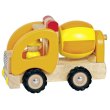 goki Машинка дерев'яна Бетонозмішувач (жовтий)