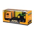 Same Toy Машинка інерційна Super Combination Тягач жовтий із трактором