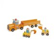 Janod Машинка Автовоз і 2 бульдозери