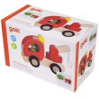 goki Машинка дерев'яна Евакуатор (червоний)