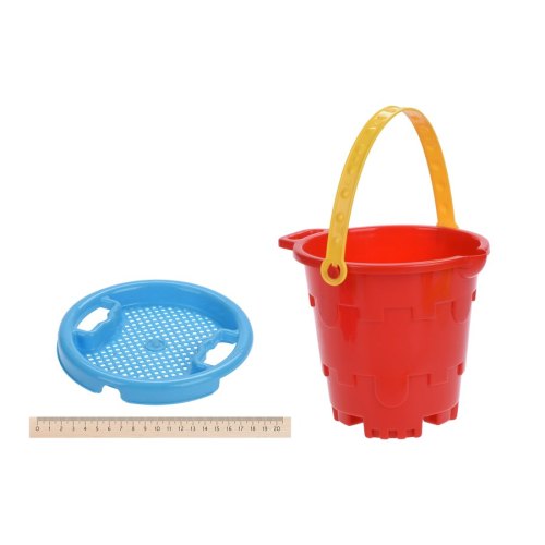 Same Toy Набір для гри з піском Відерце червоне (6 од.)