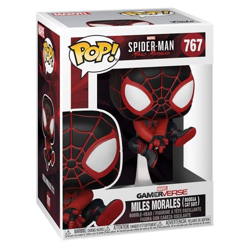 Funko Колекційна фігурка Funko POP! Bobble Marvel Games Miles Morales Miles Bodega Cat Suit 50152