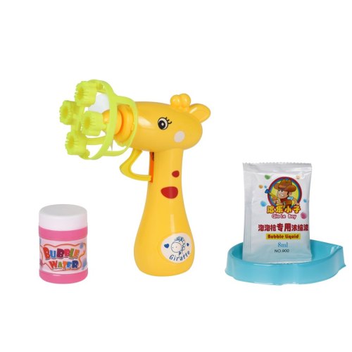 Same Toy Мильні бульбашки Bubble Gun Жираф (жовтий)