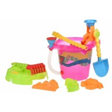 Same Toy Набір для гри з піском - Відерце рожеве (8 од.)