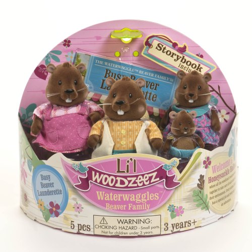 Li`l Woodzeez Набір фігурок - Сім'я Бобрів