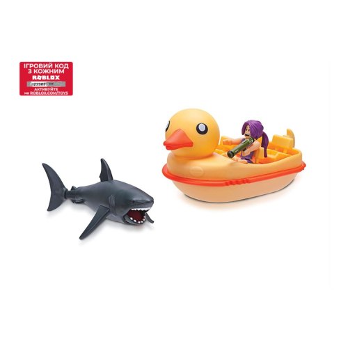 Roblox Ігрова колекційна фігурка Feature Vehicle SharkBite: Duck Boat W2