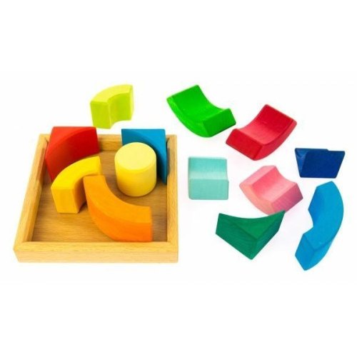 nic Конструктор дерев'яний Різнокольорове коло