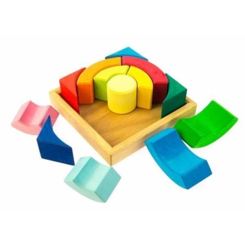 nic Конструктор дерев'яний Різнокольорове коло