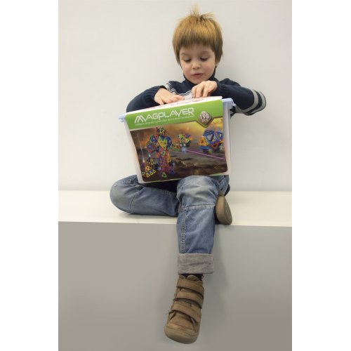 MagPlayer Конструктор магнітний 198 од. (MPT-198)