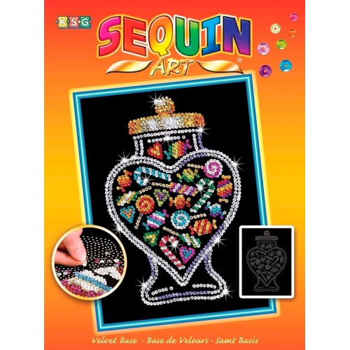Sequin Art Набір для творчості ORANGE Candy Jar