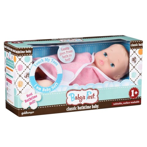 Baby's First Пупс Classic Bathtime Softina Лагідний Пупсик
