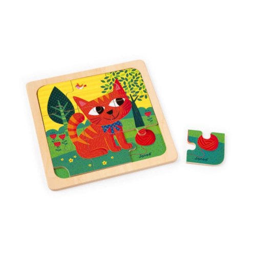 Janod Набор из 3 пазлов Животные