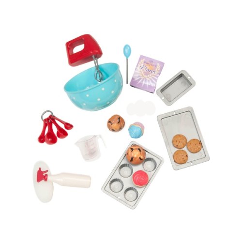 Our Generation Набір меблів - Кухня для гурманів, 94 аксесуара червона