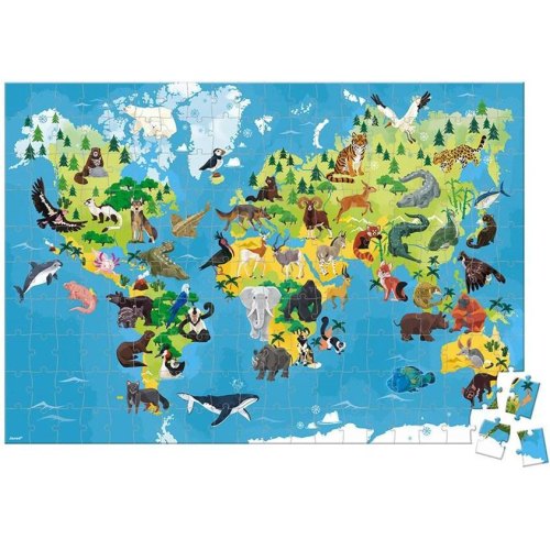 Janod Пазл навчальний - Зникаючі види тварин