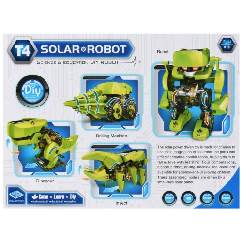 Same Toy Робот-конструктор - Дінобот 4 в 1 на сонячній батареї