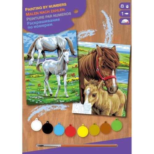 Sequin Art Набір для творчості PAINTING BY NUMBERS JUNIOR-PAIRS Horses