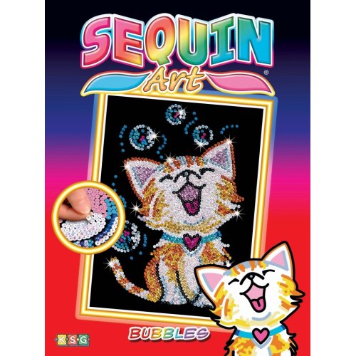 Sequin Art Набір для творчості RED Bubbles the Kitten New