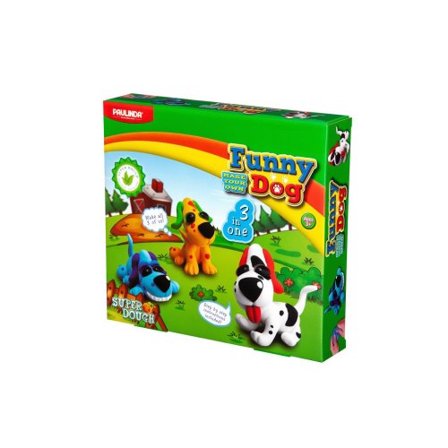 PAULINDA Маса для ліплення Super Dough Веселі цуценята 3в1