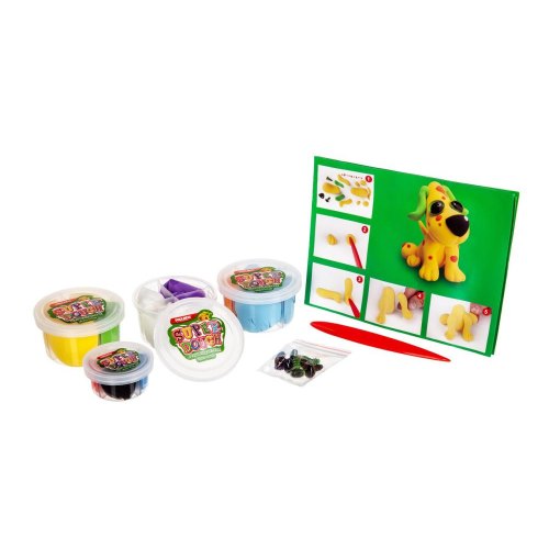 PAULINDA Маса для ліплення Super Dough Веселі цуценята 3в1