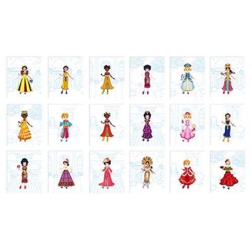 Janod Блокнот модні наряди - Навколо світу