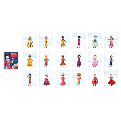 Janod Блокнот модні наряди - Навколо світу