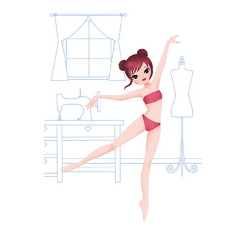 Janod Паперові ляльки - Балерини