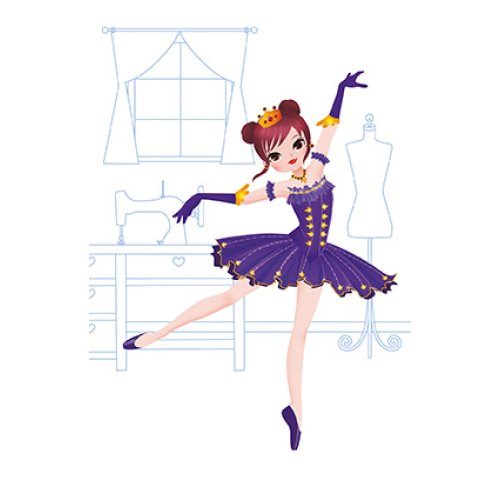 Janod Паперові ляльки - Балерини