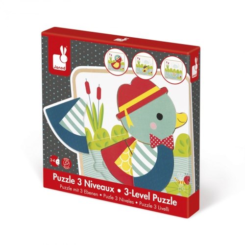 Janod Пазл багатошаровий Каченя