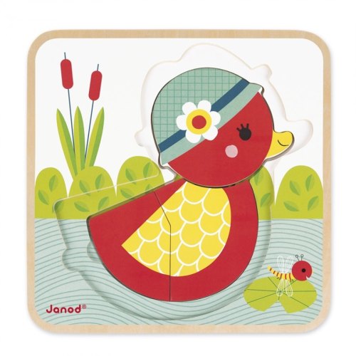 Janod Пазл багатошаровий Каченя