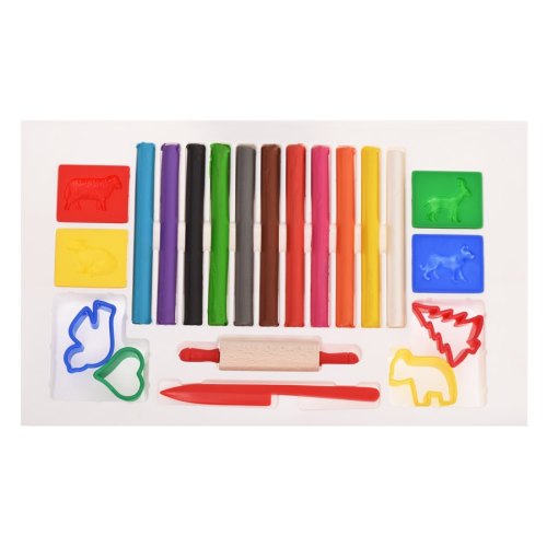 Becks Plastilin Набір пластиліну 10 кольорів з аксесуарами