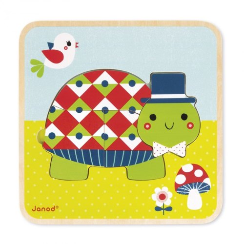 Janod Пазл багатошаровий Черепашка