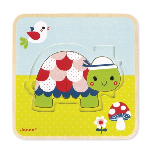 Janod Пазл багатошаровий Черепашка