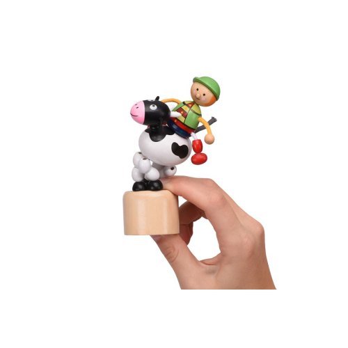 goki Іграшка натисни і тряси - Корівка